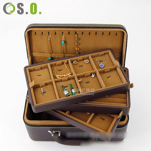 Custom Logo Velvet Jewelry <b>Box</b> jewelry Travel Case <b>Ring</b> <b>Box</b> Earring Bracelet Luxury Jewelry <b>Box</b> Packaging - Product Image 5