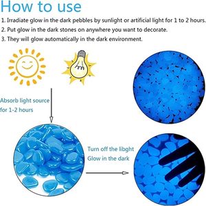 Galets <span class=keywords><strong>de</strong></span> verre lumineux colorés pour spa, salle <span class=keywords><strong>de</strong></span> bain, mosaïque luminescente pour jardin, allée, aquarium, décoration - Product Image 6