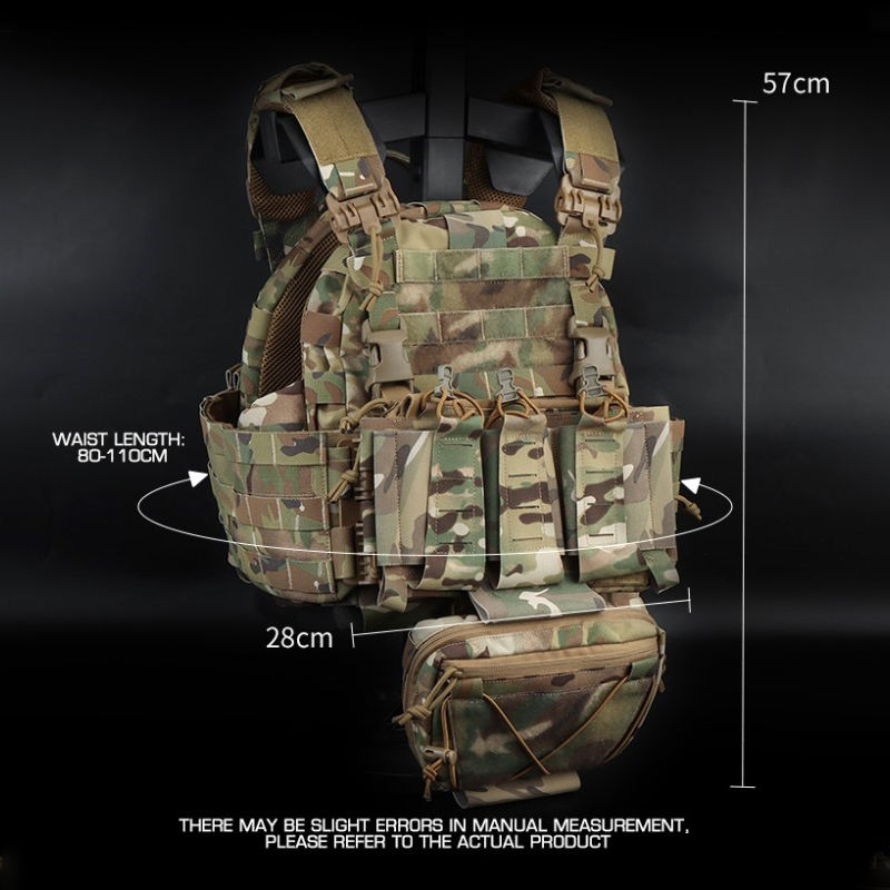 Multi Use Vests Lightweight Quick Release Camouflage Tactical Vest Multi-purpose Molle ...
