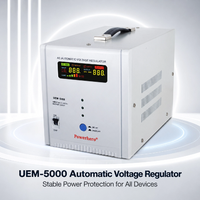 Stabilisateur de tension automatique monophasé 5000VA AC SVC avec affichage numérique, large plage d'entrée 80-260V, régulateur de tension pour centre de données