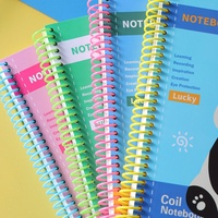 Carnet spirale A4 mignon animaux de dessin animé, 120 feuilles, papier ligné et quadrillé détachable, fournitures scolaires en gros