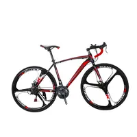 Eurobike 700 52cm लाल/काले/सफेद/पीला साइकिल सड़क बाइक