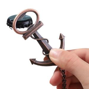 नई रचनात्मक कीचेन एंकर कॉर्कस्क्रू बीयर शराब की बोतल पार्टी शादी के लिए शुरुआती कुंजी - Product Image 4