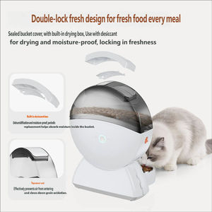 Distributeur de nourriture pour animaux de compagnie monté sur cage avec contrôle par application, caméra intelligente WiFi pour lapin, <span class=keywords><strong>hamster</strong></span> - Product Image 2