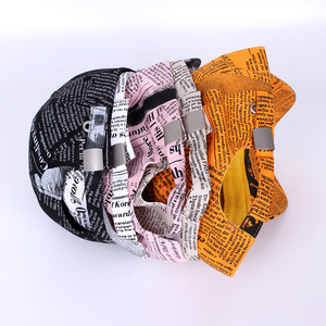 Cappellini da Baseball con Stampa Giornale Vintage, Pronta Consegna, Stampa Digitale Completa - Product Image 6