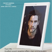 Support vertical ou portrait pour tablette en forme de L de 10,1 pouces en blanc et caméra 5MP