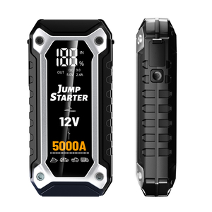 Démarreur de batterie de voiture portable 12V double USB PD60W 4000A avec lampe de poche <span class=keywords><strong>SOS</strong></span> et batterie externe, compatible moto/camion essence 7L diesel 5L - Product Image 2