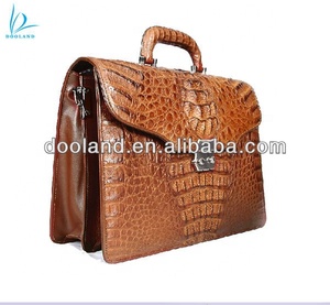 이국적인 고품질 진짜 악어 가죽 피부 남자 서류 가방 - Product Image 4