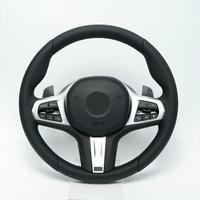   Volant style G38 M Sport en cuir avec palettes de changement de vitesse argentées multifonctions compatible F10 F30 G20 G30 pour modernisation et amélioration