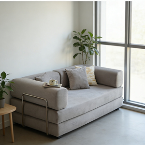 Canapé-<span class=keywords><strong>lit</strong></span> pliant <span class=keywords><strong>2</strong></span>-en-1 en éponge compressée 32D, style moderne et luxueux, idéal pour petit appartement, mobilier de salon – Vente chaude directe usine - Product Image 1