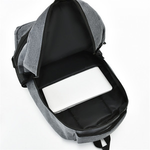 Fashion Men's Laptop <b>Backpack</b> <b>Large</b> Capacity Shoulder Bag For Business Travel Commuting Gray - Product Image 4
