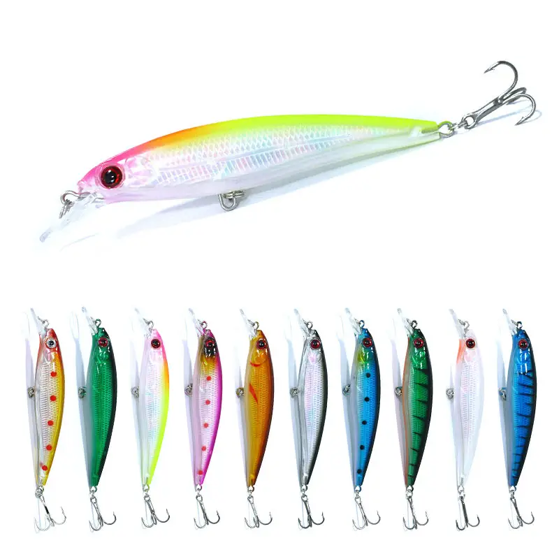 11cm 13.4g High quality fishing minnow lures hard plastic fishing bait with 3D eyes