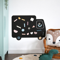 Tableau d'écriture magnétique scolaire autocollant de tableau noir autocollant mural de tableau noir pour chambres d'enfants