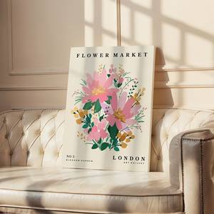Fleurs de plantes Poster Core, <span class=keywords><strong>chambre</strong></span>, salon et hall d'entrée Peinture avec cadre intérieur en bois de pin. Service OEM/ODM - Product Image 1