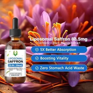 Líquido de azafrán liposomal al por mayor de alta calidad con vitamina D3 B12 mejora el sistema inmunológico y aumenta la vitalidad - Product Image 2
