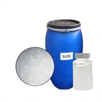 كيرج SLES 70 AES كبريتات لوريل إيثر الصوديوم، معجون أبيض/أصفر شاحب، منظف، للعناية بالشعر، للعناية بالفم، مواد كيميائية تجميلية، CAS