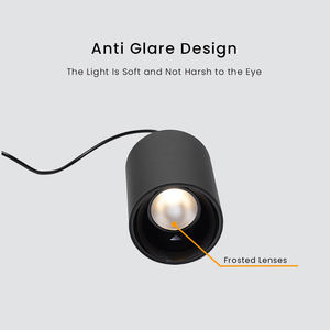 Luz colgante LED cilíndrica moderna de 30W, luz descendente COB de aluminio montada en Superficie redonda para Hotel, cafetería, restaurante - Product Image 3