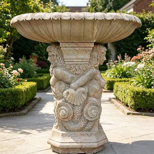 Jardinière carrée en marbre blanc style colonne romaine, sculptée à la main avec motifs floraux, pot sur piédestal en pierre, urne de jardin pour villa, vente en gros, sur mesure - Product Image 2