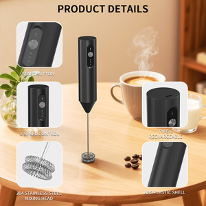 Mousseur à lait électrique rechargeable USB en gros, mélangeur de boissons portable 3 vitesses, mini-mousseur à café sans fil pour <span class=keywords><strong>Latte</strong></span> et Matcha - Product Image 4