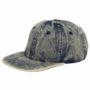 Personnalisé Grosse Tête Lavage Vintage Denim Grande Casquette Snapback Vente en Gros Bord Plat Skateboard Chapeau Hiphop Sport Chapeaux - Product Image 1