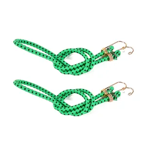 Oem 2pk 8 mét Latex Bungee dây Tie xuống với móc kim loại cho hành lý