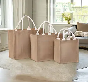 चीन फैक्टरी थोक मूल्य जूट बैग ले जाना अच्छी गुणवत्ता शॉपिंग बैग पर्यावरण बैग