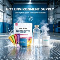 Poudre d'électrolytes végétalienne sans sucre, enrichie en vitamines du complexe B, magnésium, calcium, mélange Keto