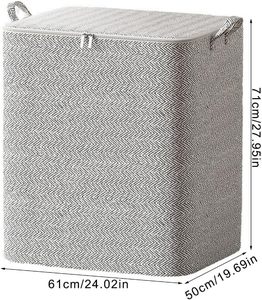 <b>Large</b> Capacity Household Quilt <b>Storage</b> Bag Clothes Quilt <b>Storage</b> Bag Moving Living Room Bedroom Quilt Sorting <b>Storage</b> <b>Basket</b> - Product Image 4