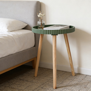 Customized Color Furniture <strong>Table</strong> Small Round SideTable with Solid Wood Three <strong>Legs</strong> <strong>Coffee</strong> <strong>Table</strong> <strong>for</strong> Bedroom, Living Room - Product Image 1