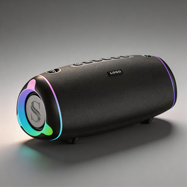 Portable Speaker 50W Loud Full-Range Stereo Sound IPX5 Waterproof Colorful RGB Lights TWS Pairing Aux 10000mAh 15-20H Playtime