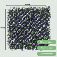 50*50cm gros plante artificielle fleur mur extérieur fleur mur haie herbe mur toile de fond pour mariage