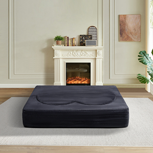 Folding Sofa <b>Bed</b> Set <b>Convertible</b> Corduroy Fabric Sofa Modern Design for Apartment Villa & Hotel Use - Product Image 6