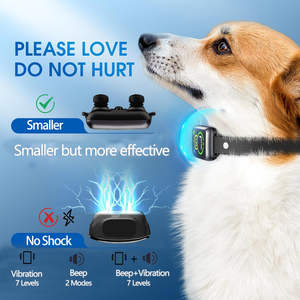 XCHO 7 감도 방수 진동 강화 미니 스마트 충전식 개 껍질 칼라 노 충격 방지 짖는 고리 - Product Image 2