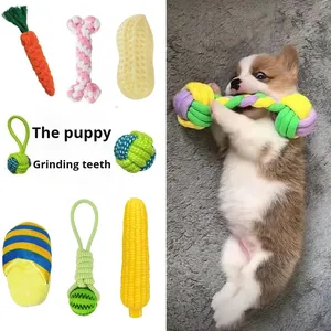 Juguete para Perros, Cuerda de Algodón Resistente a Mordeduras, para Golden Retriever, Bichón Frisé, Cachorros, Limpieza Dental, Anti-Demolición - Product Image 2