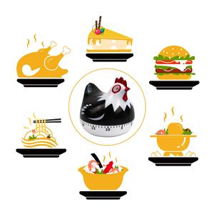 Lindo temporizador de cocina Manual de 60 minutos Diseño de gallina Recordatorio de cocina y ayudante de horneado Cronógrafo de cocina para uso en la cocina - Product Image 5