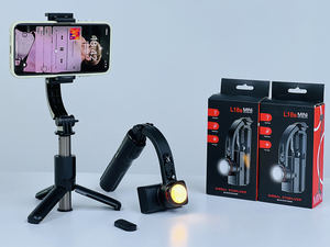 L18smini Đa Chức Năng Không Dây Gimbal Ổn Định Bluetooth Tripod Ảnh Tự Sướng Stick Điền Ánh Sáng Ảnh Tự Sướng Stick Điện Thoại Di Động Chủ - Product Image 5