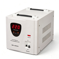 Stabilisateur de tension monophasé AC 220V, régulateur 2000VA 3000VA 5000VA avec affichage numérique de la tension 8000VA