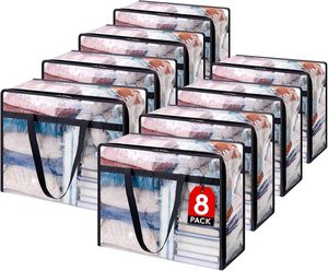 Écologique <span class=keywords><strong>personnalisé</strong></span> en plastique fermeture éclair tissu non tissé PVC couette couette couverture oreiller sac <span class=keywords><strong>personnalisé</strong></span> maison Textile emballage stockage - Product Image 4