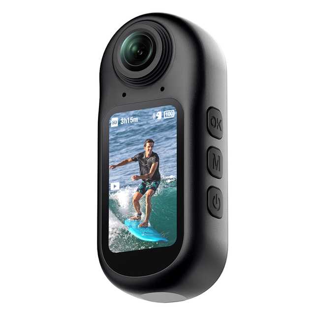 4K 60fps 8MP Wearable Small Vlog 170 Degrees 2.4G WIFI Vlogging Professional Mini Pocket Cameras POV Size Thumb Camera