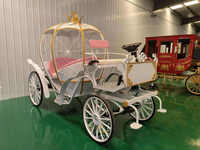 Chariot de luxe électrique en forme de citrouille Cendrillon pour mariages et événements spéciaux en parc à thème
