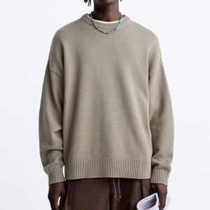 Pull-over d'hiver à manches longues pour homme, col rond, logo personnalisé, respirant, anti-plis, tricoté, couleur et taille personnalisables, haute qualité - Product Image 1