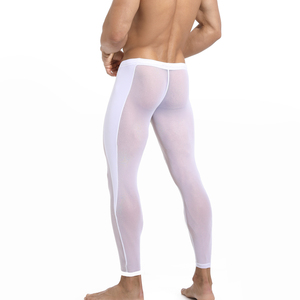 <span class=keywords><strong>Leggings</strong></span> a Compressione <span class=keywords><strong>da</strong></span> <span class=keywords><strong>Uomo</strong></span>, Pantaloni Elasticizzati in Nylon/Spandex per Corsa, Ciclismo e Palestra, Traspiranti e Modellanti - Product Image 5
