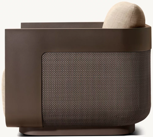 Sillón de Lujo con Estructura de Aluminio Premium, Paneles de Mimbre Tejidos a Mano, Diseño para Todo Clima, Cojines Ultra Gruesos y Cómodos - Product Image 3