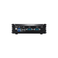 Mini PC AISTONE Free Laser logo 4 LAN N100 con resolución 4K, soporte VESA / PC para montaje en carril DIN, router con hardware Linux 2.5G