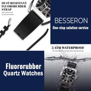 Relojes de Cuarzo de Silicona Unisex de 43 mm, Luminosos, de Buceo, de Lujo, Automáticos, con Caja de Acero Inoxidable de 5 mm de Grosor, Logotipo Personalizado, Correa de Cuero para Hombre - Product Image 3