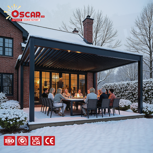 <span class=keywords><strong>Pergola</strong></span> et gazebo automatiques à toit <span class=keywords><strong>rétractable</strong></span> en aluminium avec rideau en <span class=keywords><strong>toile</strong></span>, idéal pour la cour, le patio et le jardin - Product Image 1