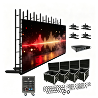 Mur vidéo LED extérieur étanche IP65 P2.5 P3.9, résolution 1920x1080, luminosité 5000 cd/m², grand écran publicitaire commercial