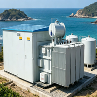 Station d'énergie connectée au réseau à haut rendement énergétique 6kV 500kVA 800kVA 1000kVA 1600kVA Transformateur sec triphasé pour stockage PV et éolien