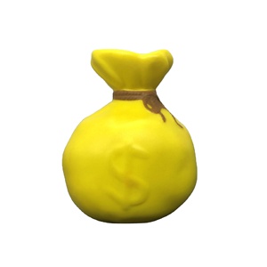 Sac à monnaie en mousse PU souple avec logo personnalisé, jouet anti-stress, cadeaux promotionnels d'entreprise, cadeaux bancaires - Product Image 1