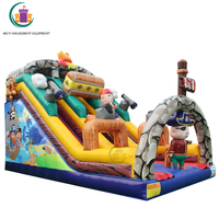 Tobogán de agua inflable de pirata personalizado, gigante, para verano, piscina